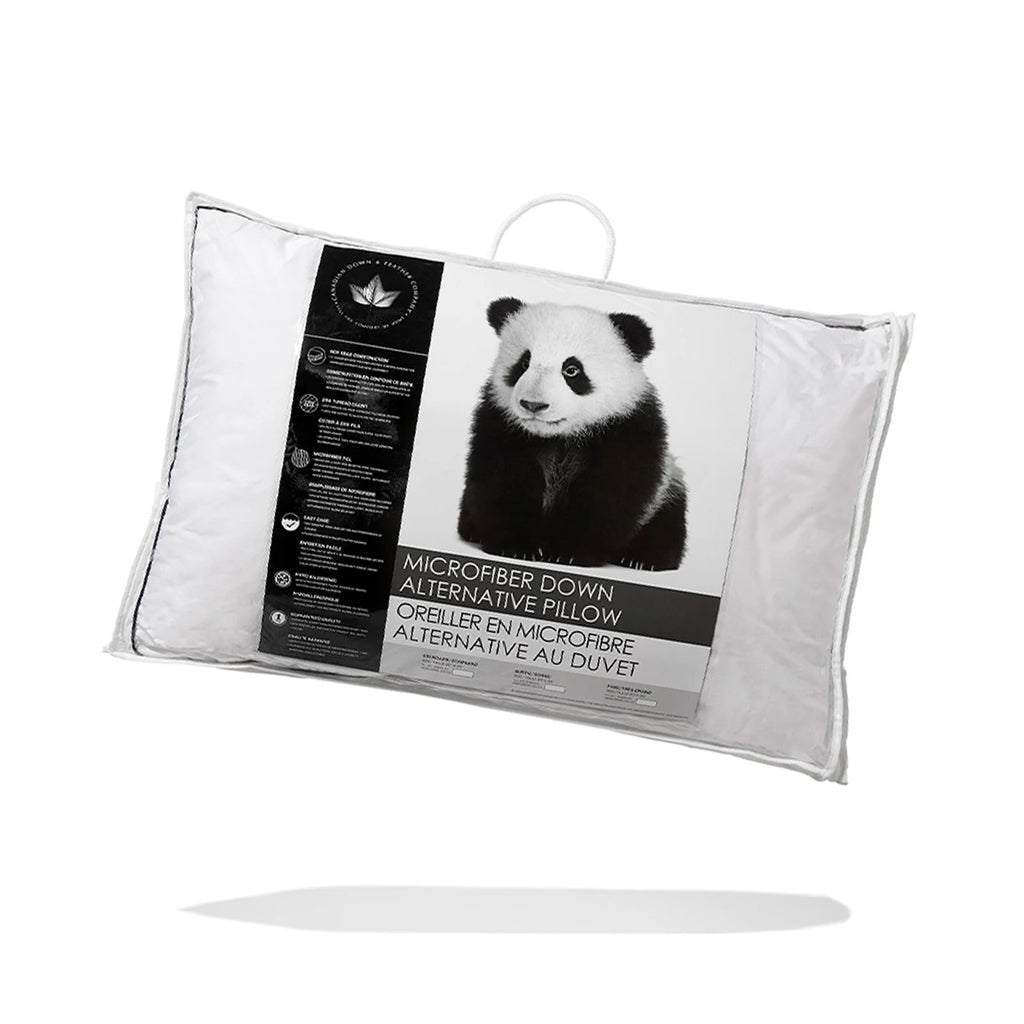 Down Alternative Pillow with Soft Microfiber Fill, 260 Thread Count Cotton Shell and Gusseted Box Edge