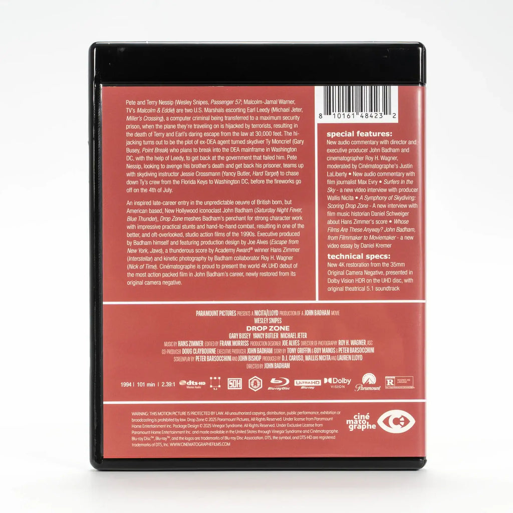 Drop Zone 4K UHD and Blu-ray Movie Set