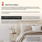 Dual-Roll Cervical Support Pillow