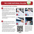 Dual-Roll Cervical Support Pillow