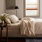 Duvet Cover in Heathered Cotton and Himalayan Cashmere