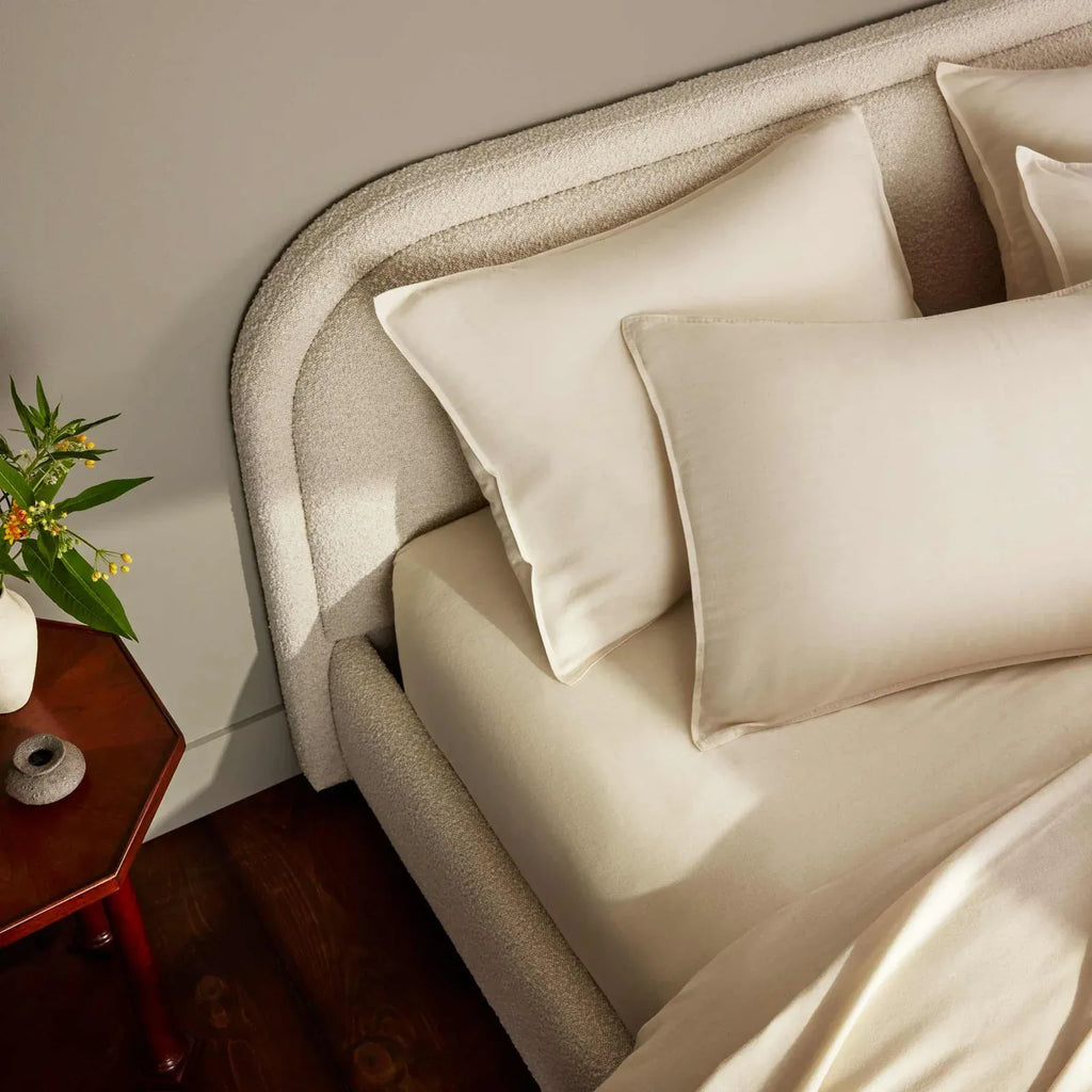 Duvet Cover in Heathered Cotton and Himalayan Cashmere