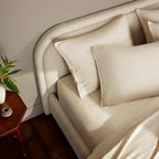 Duvet Cover in Heathered Cotton and Himalayan Cashmere