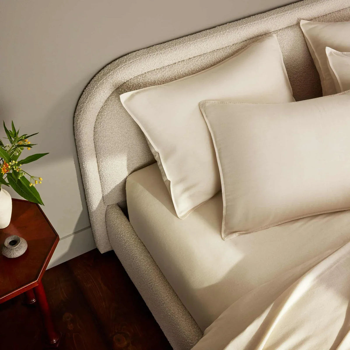 Duvet Cover in Heathered Cotton and Himalayan Cashmere