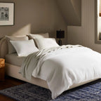 Duvet Cover in Heathered Cotton and Himalayan Cashmere