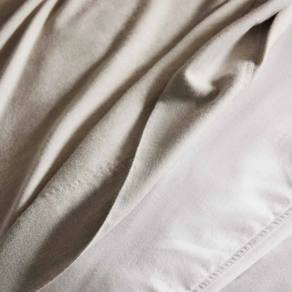 Duvet Cover in Heathered Cotton and Himalayan Cashmere