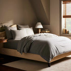 Duvet Cover in Heathered Cotton and Himalayan Cashmere