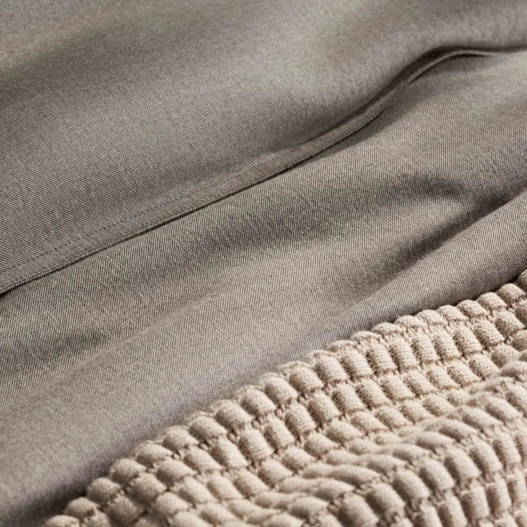 Duvet Cover in Heathered Cotton and Himalayan Cashmere