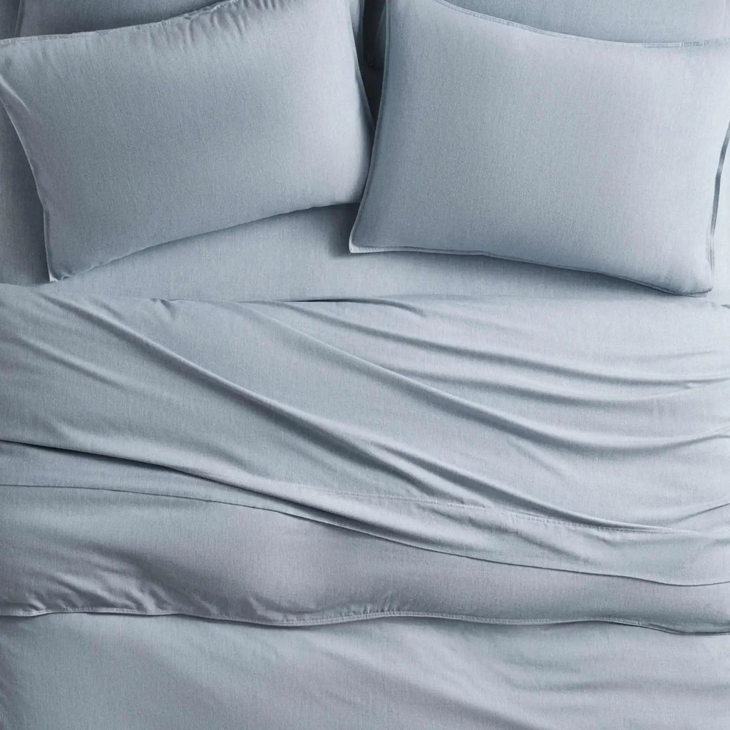 Duvet Cover in Heathered Cotton and Himalayan Cashmere