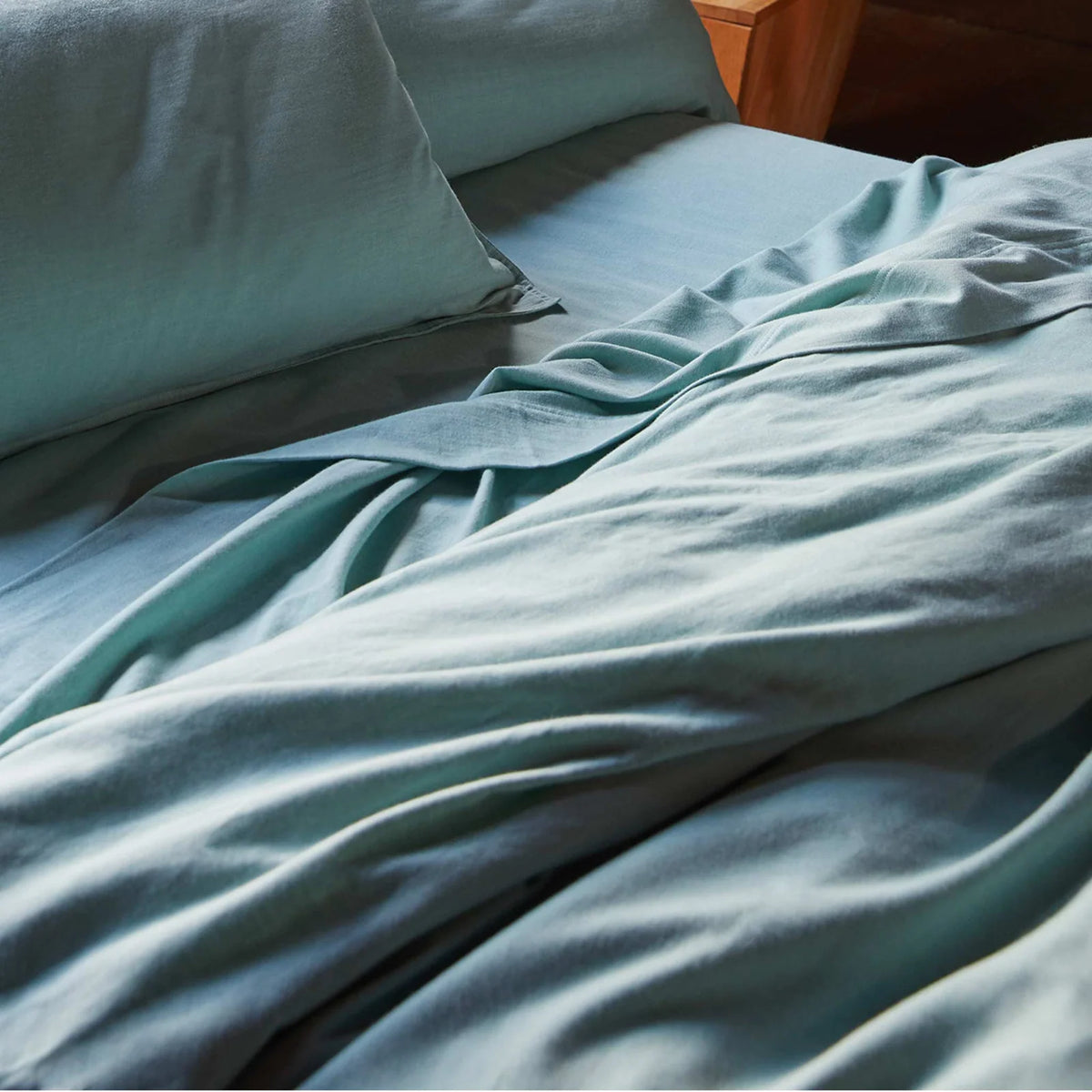 Duvet Cover in Heathered Cotton and Himalayan Cashmere