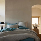 Duvet Cover in Heathered Cotton and Himalayan Cashmere