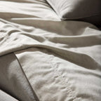 Duvet Cover in Heathered Cotton and Himalayan Cashmere