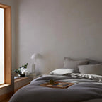Duvet Cover in Heathered Cotton and Himalayan Cashmere