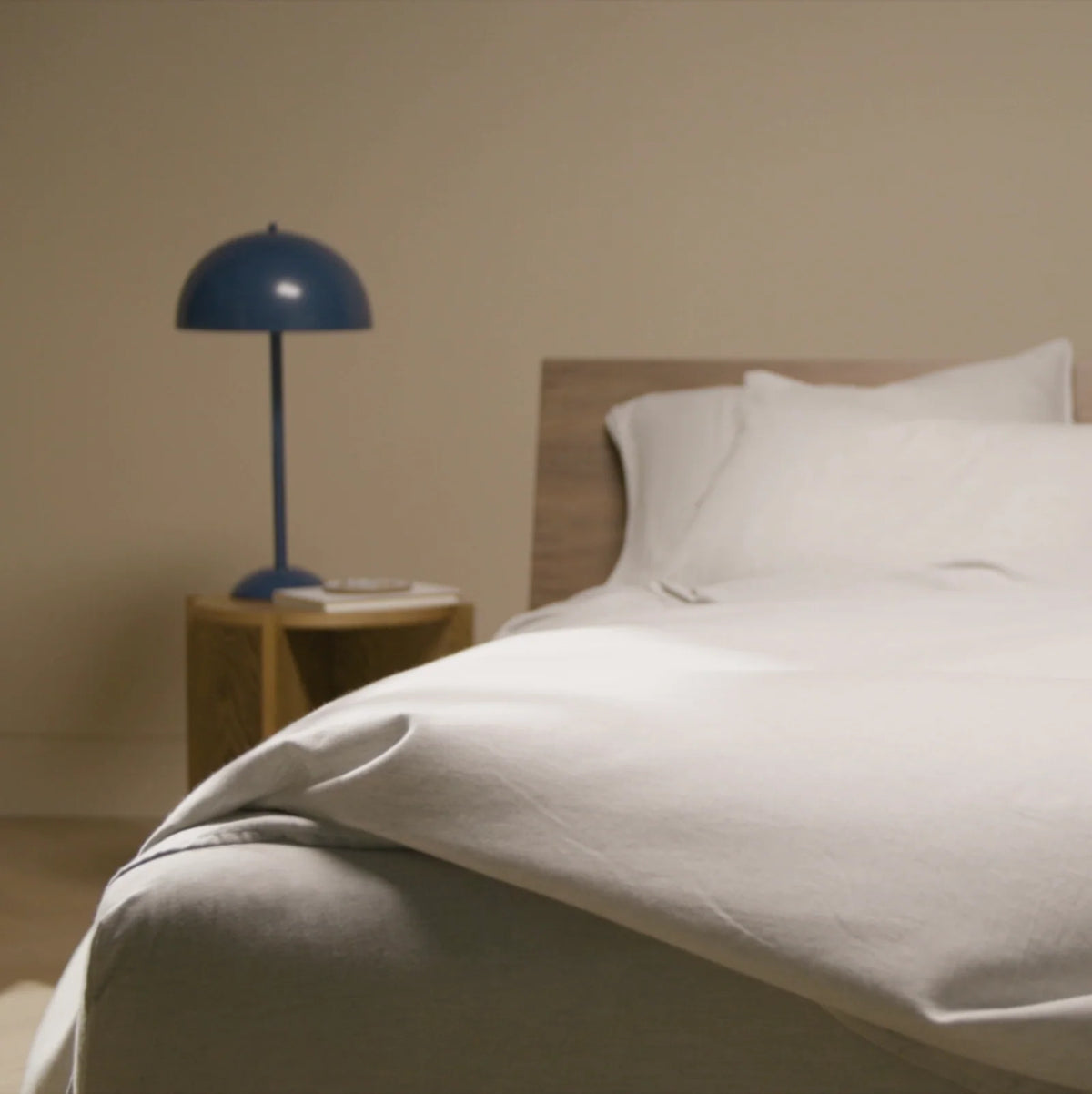 Duvet Cover in Heathered Cotton and Himalayan Cashmere