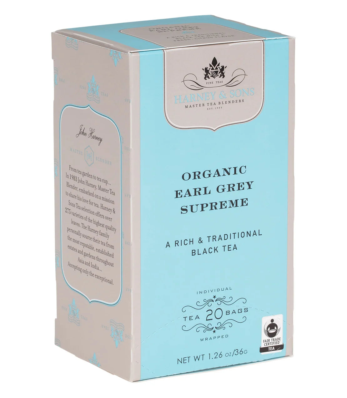 Earl Grey Tea Bags, Teabags-Box of 20 Premium Teabags