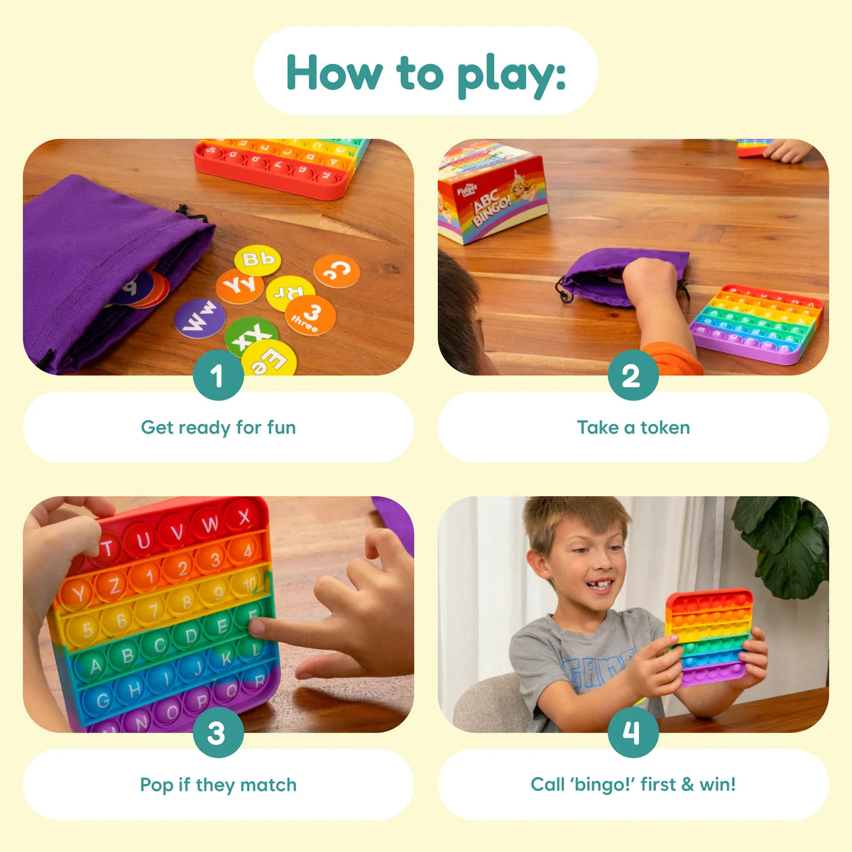 Early Learning Alphabet Bingo Game