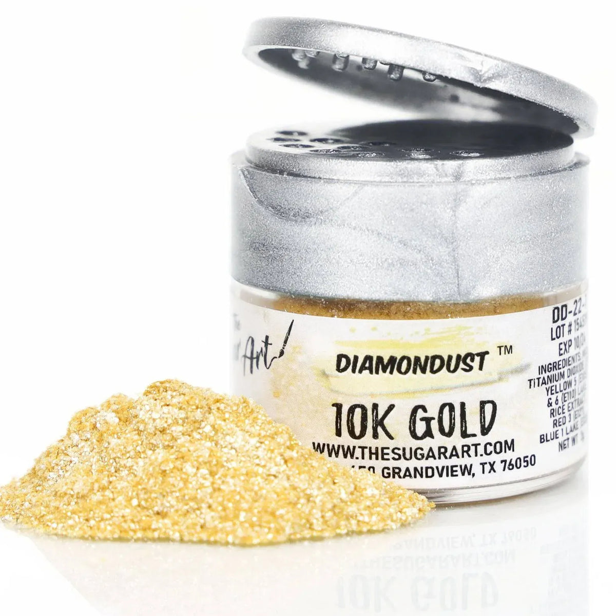 Edible Glitter in Bright Light Gold