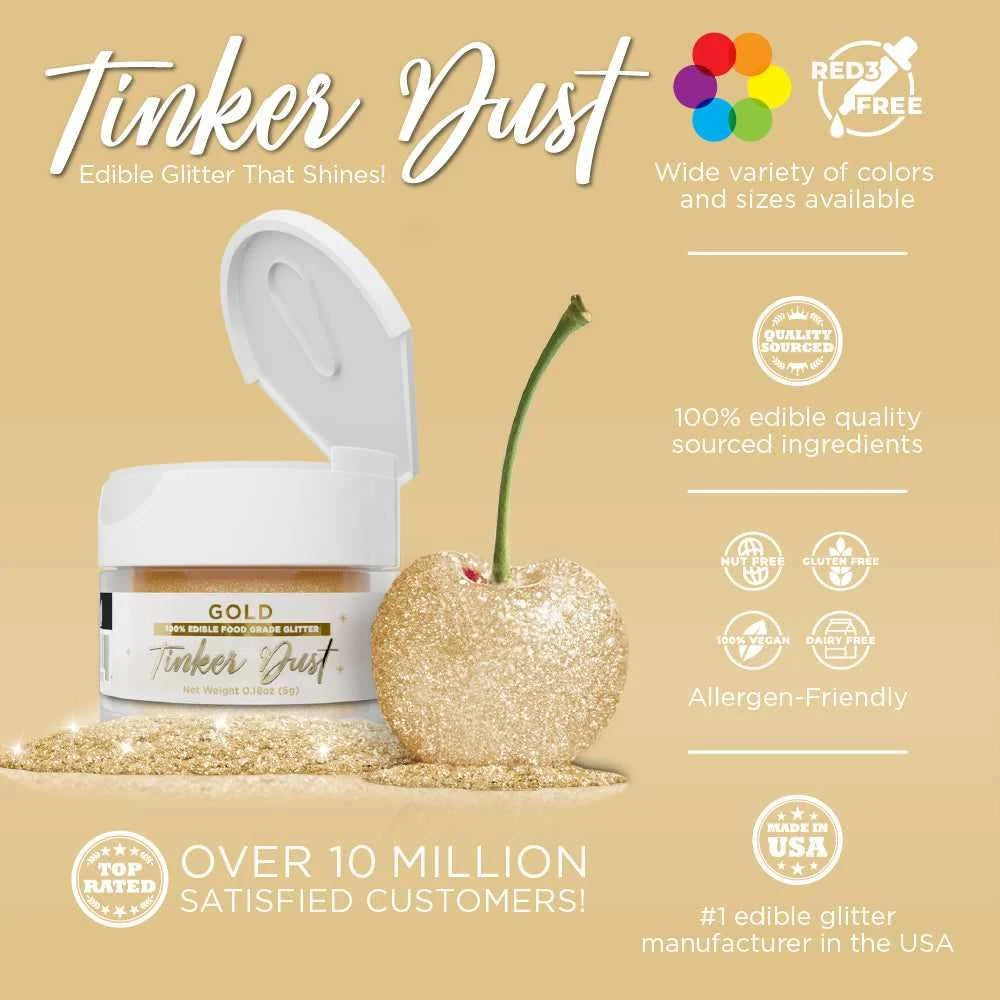 Edible Glitter in Gold