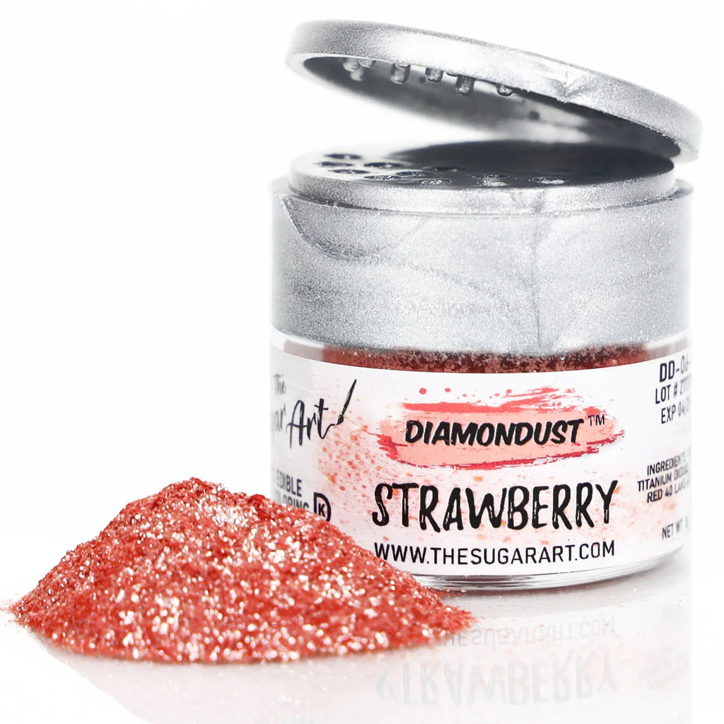 Edible Glitter in Light Red