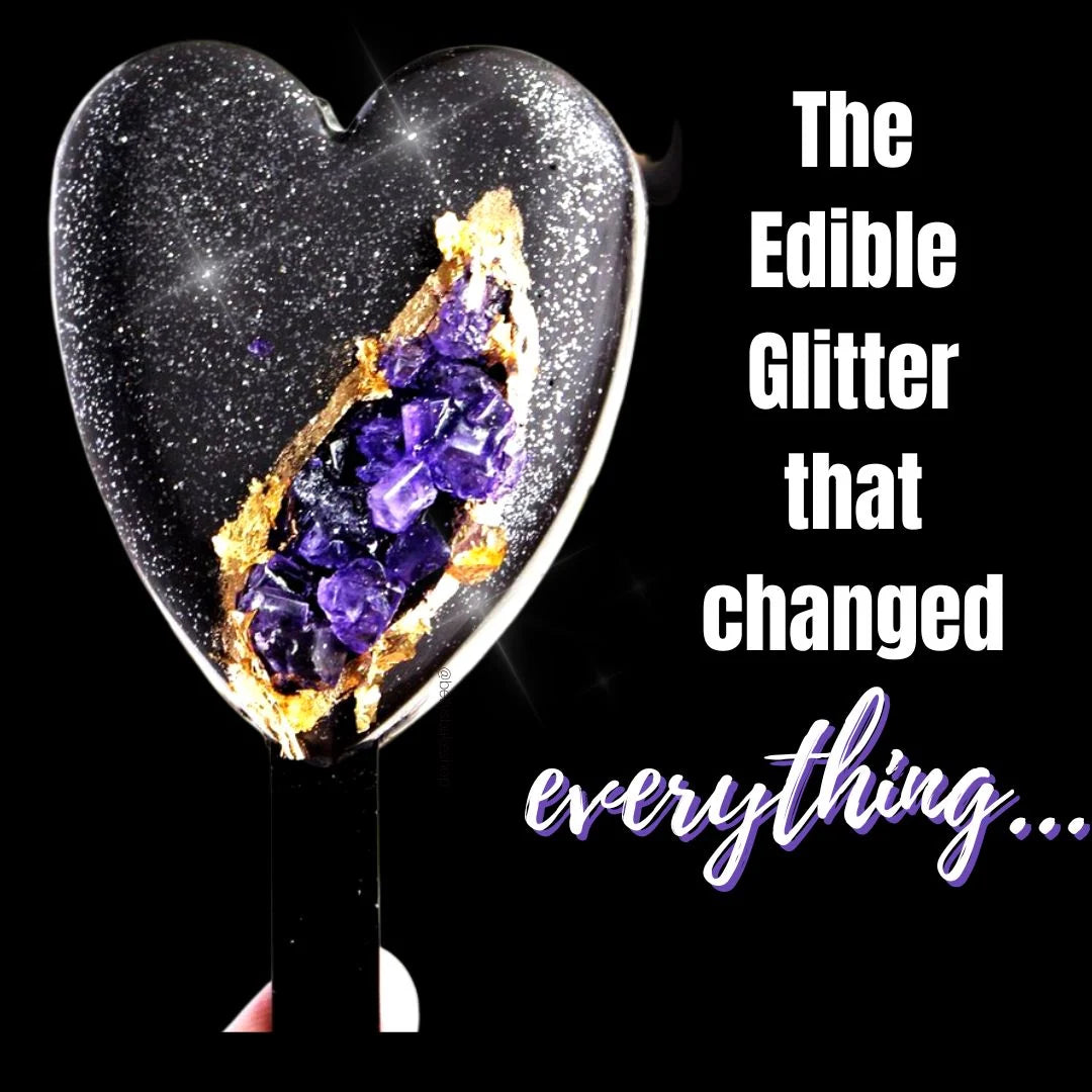 Edible Glitter in White Diamond