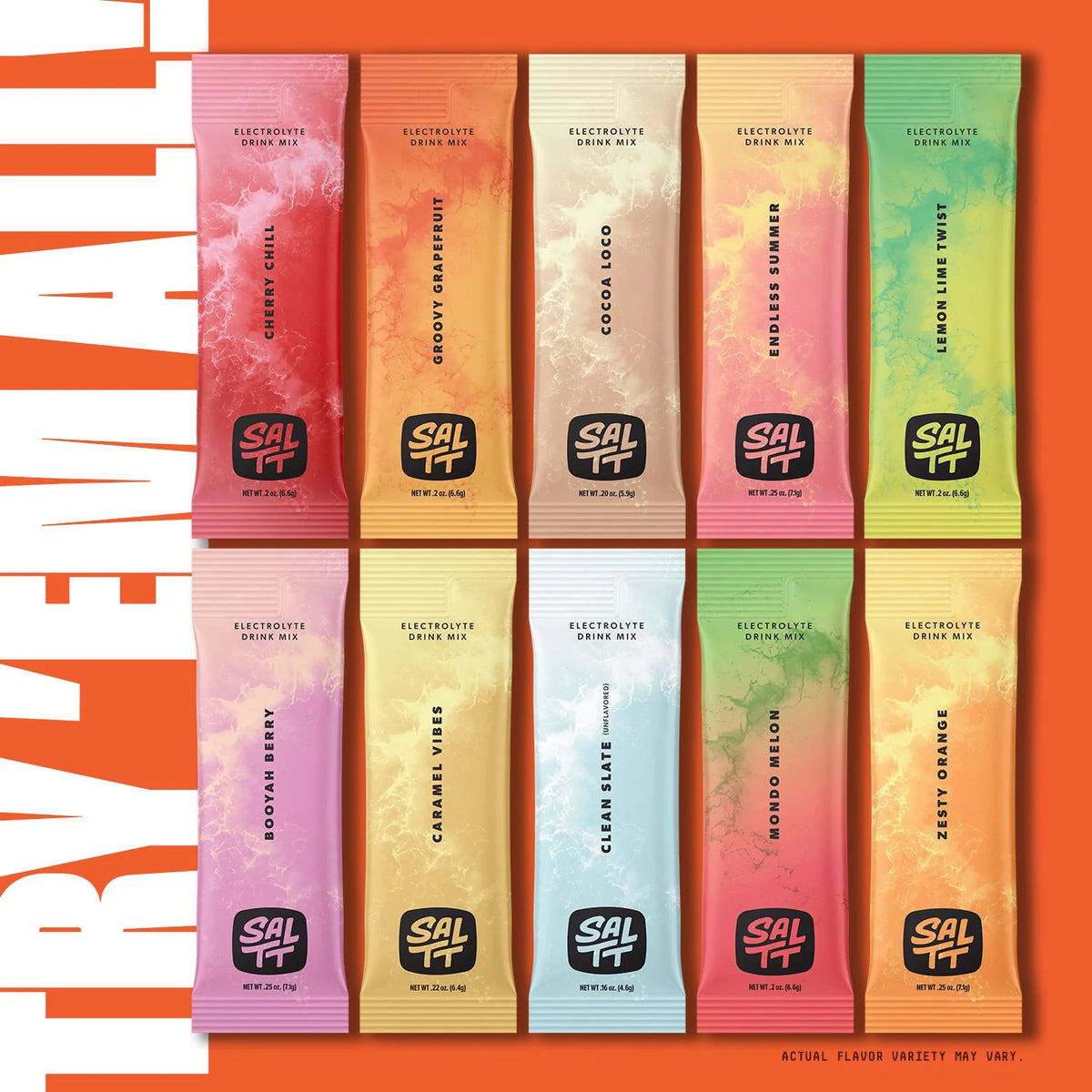 Electrolyte Drink Mix Powder for Everyday Hydration, Sugar-Free Flavored Variety Packs and Single Flavors