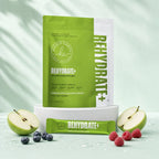 Electrolyte Hydration Powder Sachets for Daily Hydration, Training, Travel and Heat Exposure in F — Green Apple & Mixed Berry