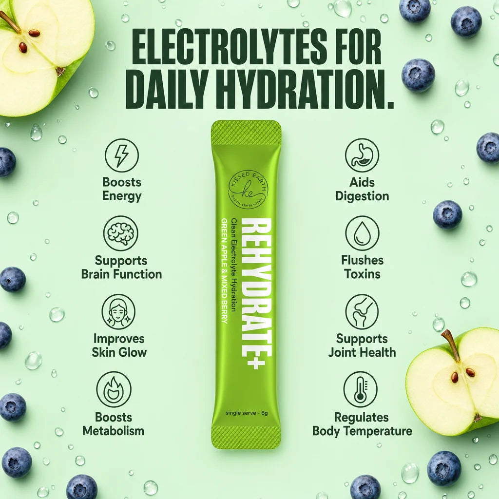Electrolyte Hydration Powder Sachets for Daily Hydration, Training, Travel and Heat Exposure in Four Flavour
