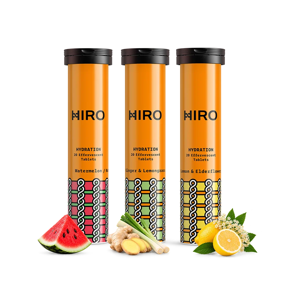 Electrolyte Hydration Tablets Triple Flavour Pack with Lemon, Watermelon and Ginger Lemongrass