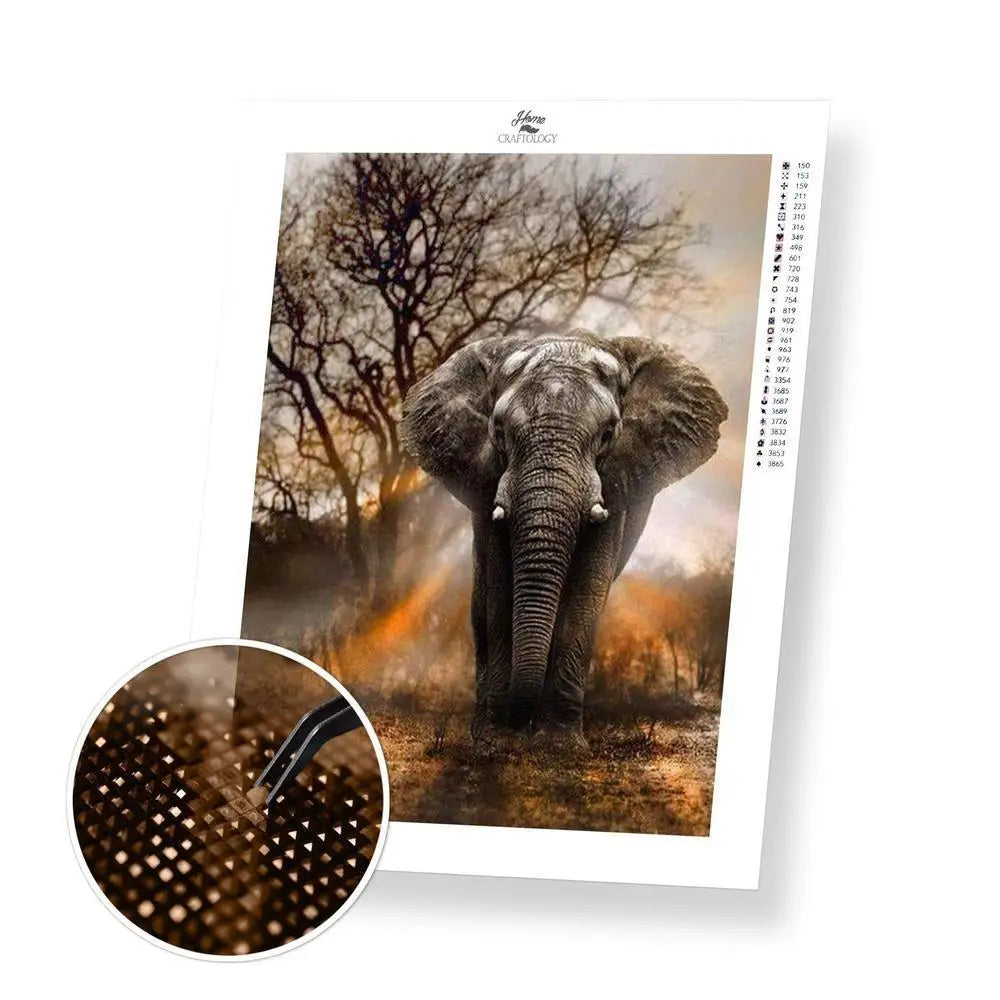 Elephant Diamond Painting Mosaic Kit