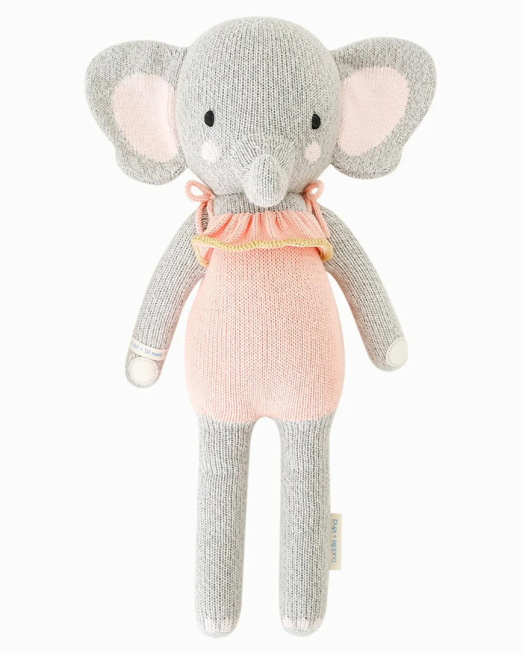 Elephant Doll Hand Knitted in 100% Cotton Yarn