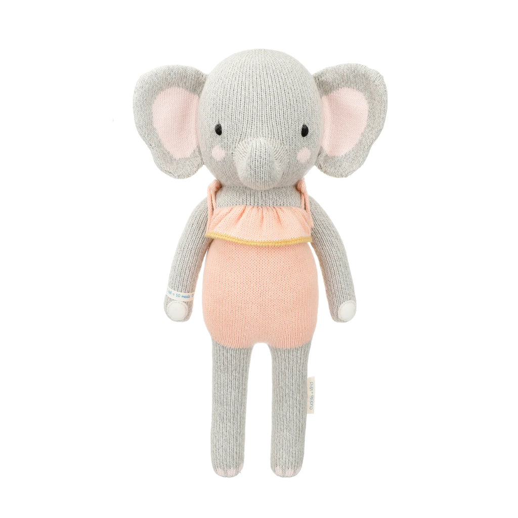 Elephant Doll Hand Knitted in 100% Cotton Yarn