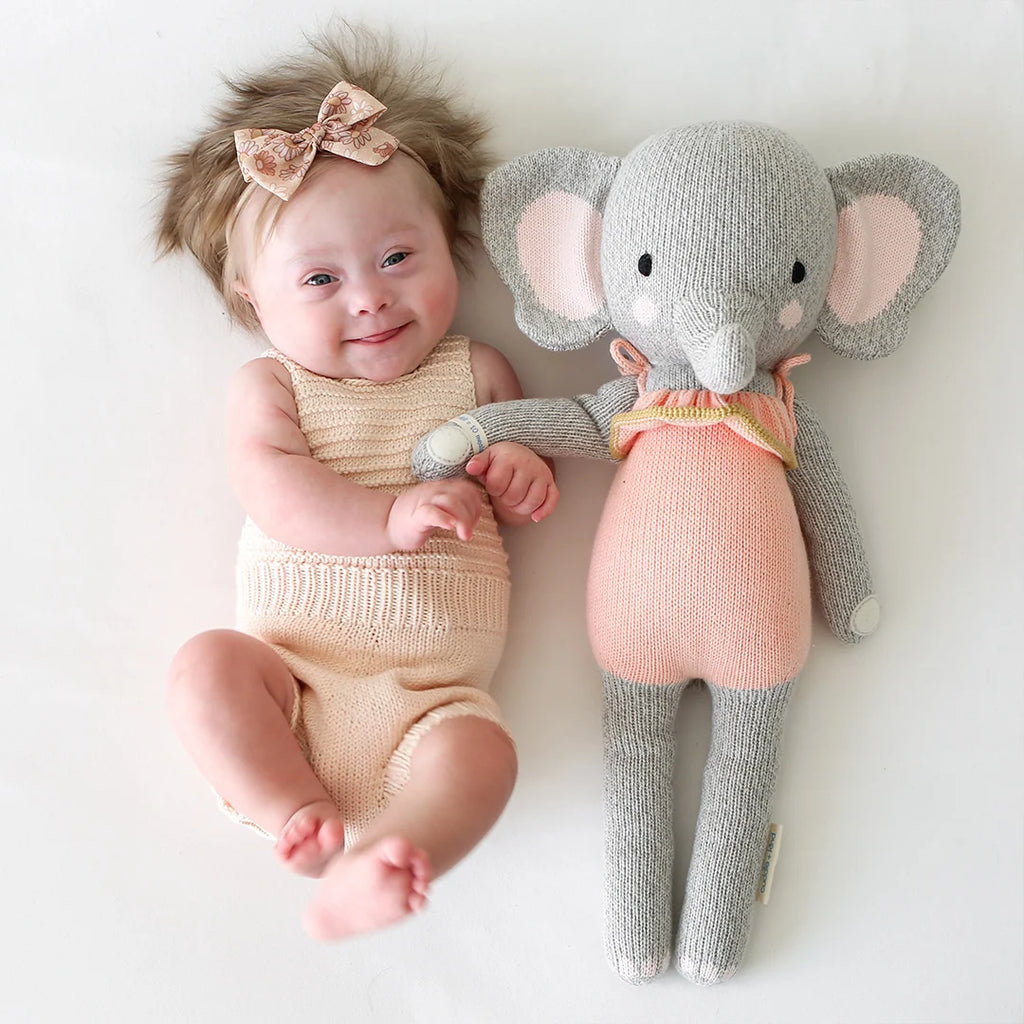 Elephant Doll Hand Knitted in 100% Cotton Yarn