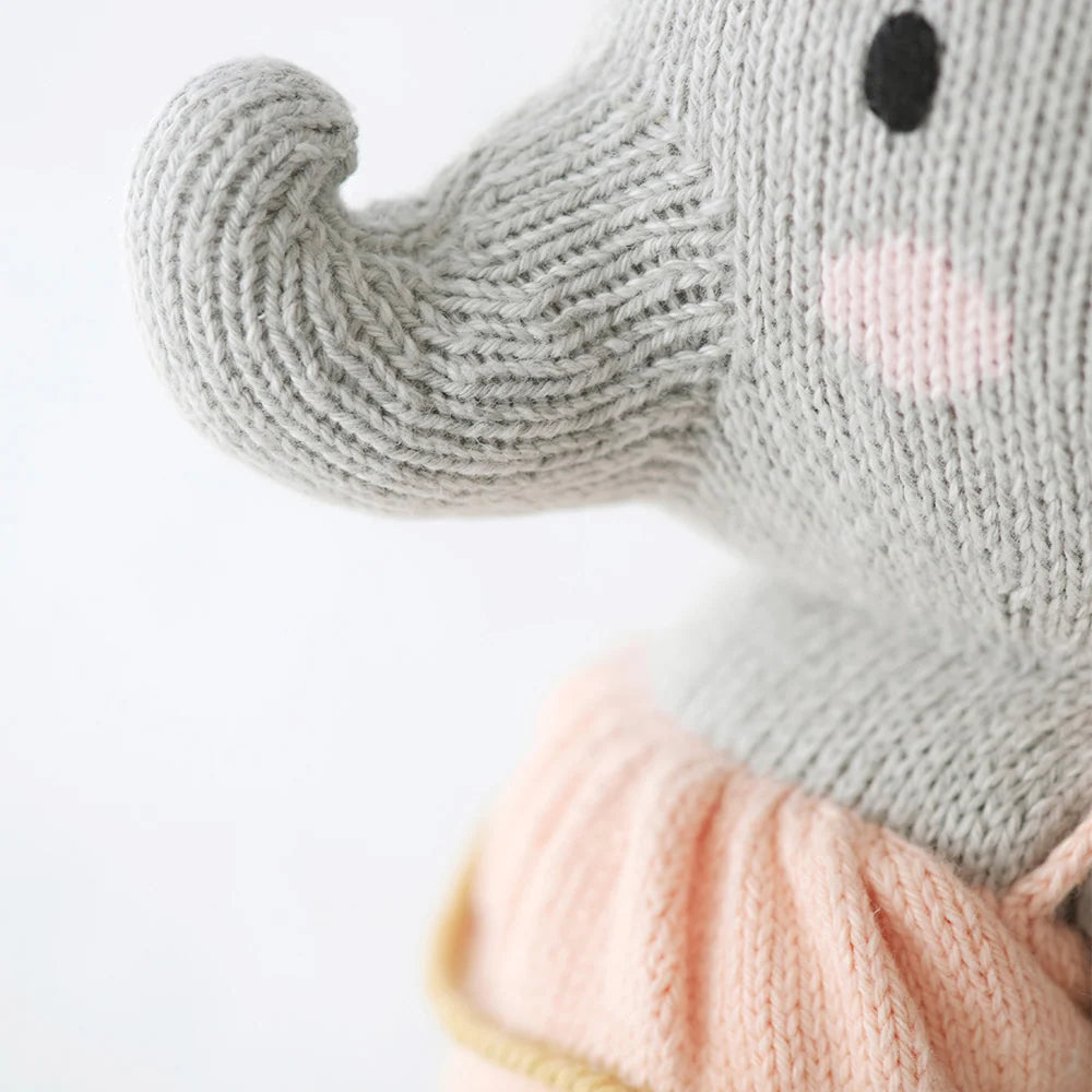 Elephant Doll Hand Knitted in 100% Cotton Yarn