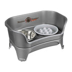 Elevated Dog Feeding Station, Gunmetal