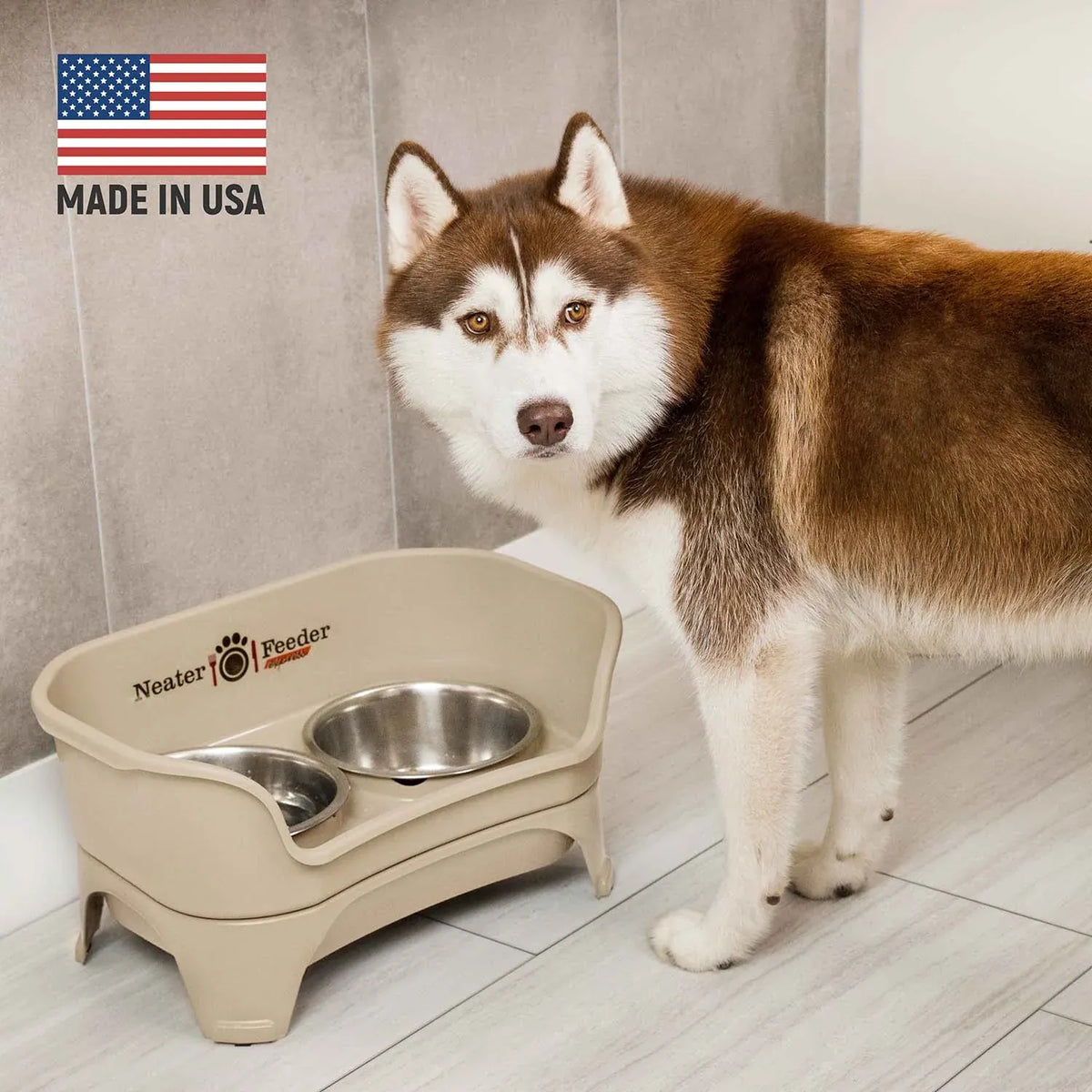 Elevated Dog Feeding Station