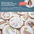 Embroidery Project Kit with Treehouse Scene, Step-by-Step Digital Guide and Complete Stitching Supplies