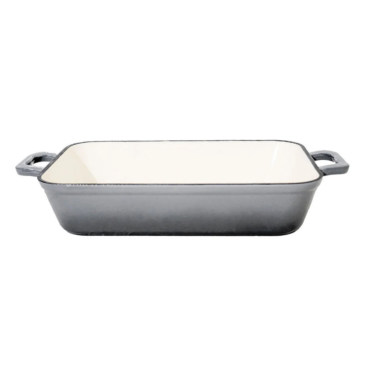 Enameled Cast Iron Cookware Set with Round Casserole, Skillet, Shallow Casserole and Rectangular Roaster