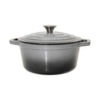 Enameled Cast Iron Cookware Set with Round Casserole, Skillet, Shallow Casserole and Rectangular Roaster