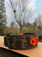 Engraved Double Stacked Dog Collar with a Bespoke Main-Band Pattern and Two Included Design Revisions