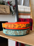 Engraved Double Stacked Dog Collar with a Bespoke Main-Band Pattern and Two Included Design Revisions