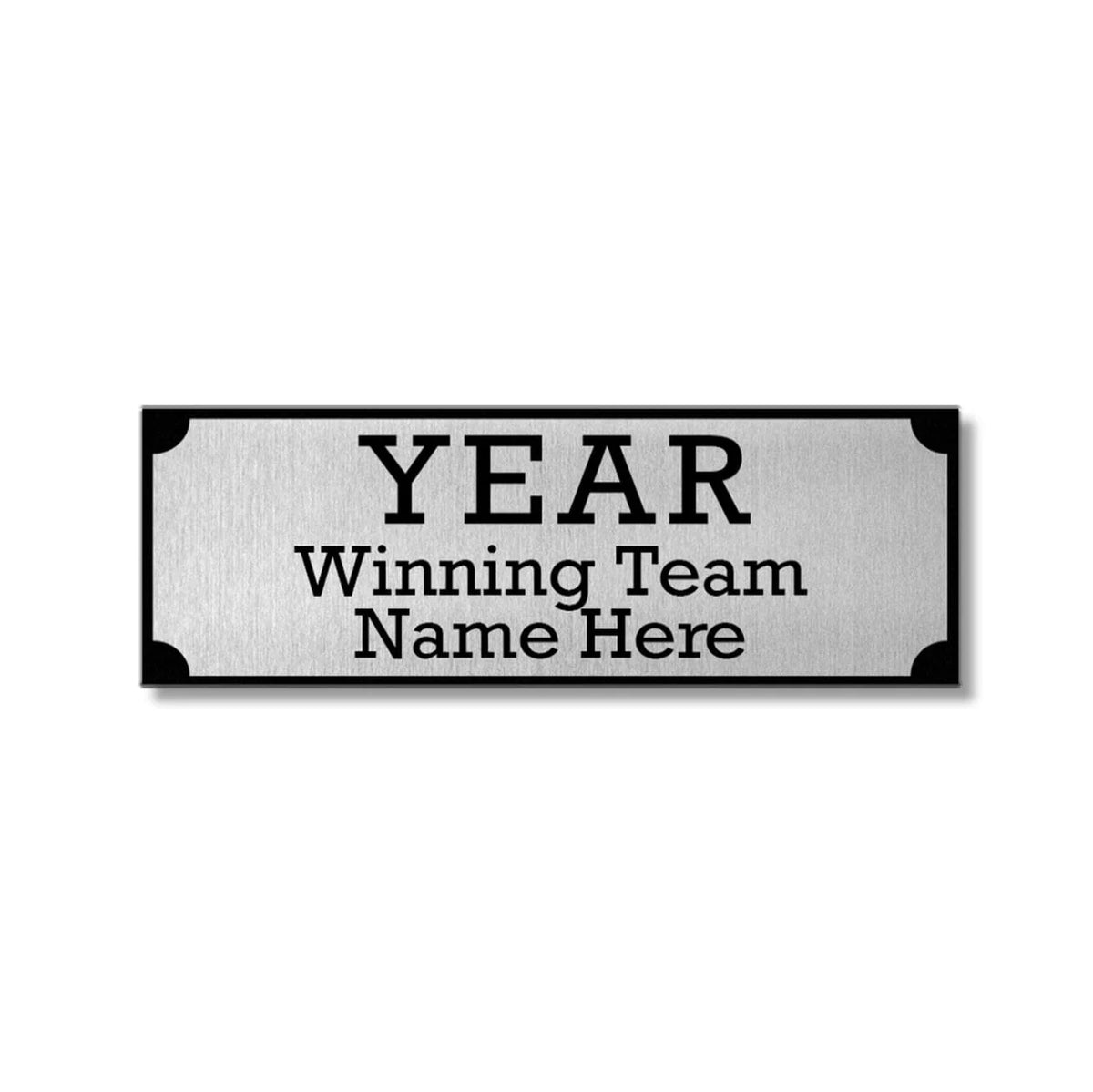 Engraved Name Plate for Legacy Three-Column Trophies, 2.44 x 0.75 Inch Fantasy Football Award Update