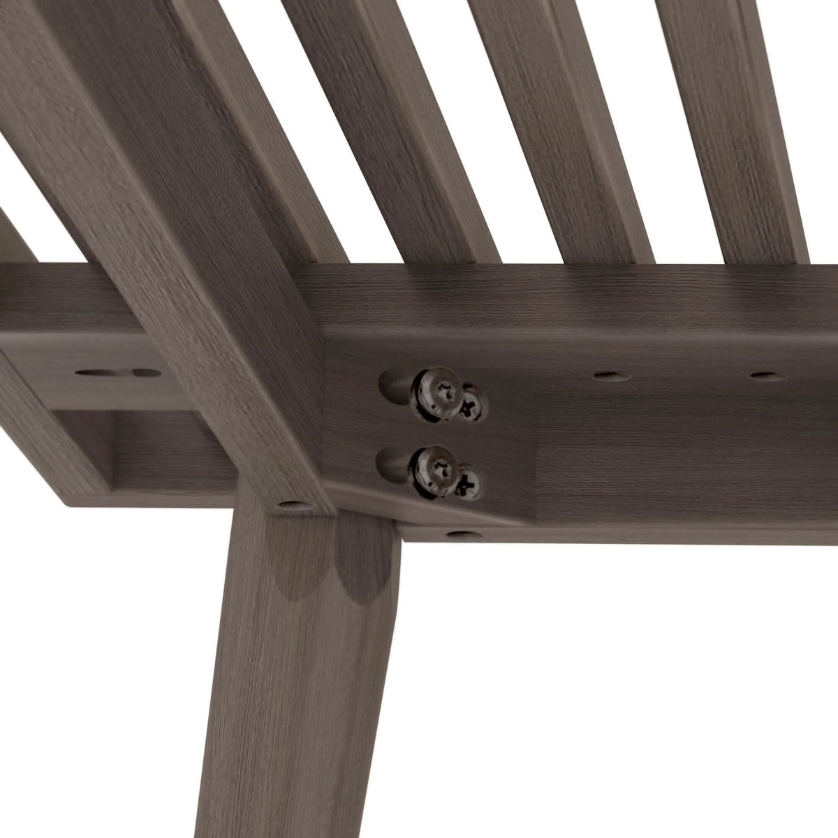 Entryway Bench with Mid-Century Slatted Design, Solid Pine and Birch Wood Frame, Tapered Legs and 275 lb Support