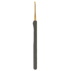 Ergonomic Crochet Hook with Soft Grip Handle and Smooth Aluminum Tip in 14 Sizes from 2.00 to 6.50 mm