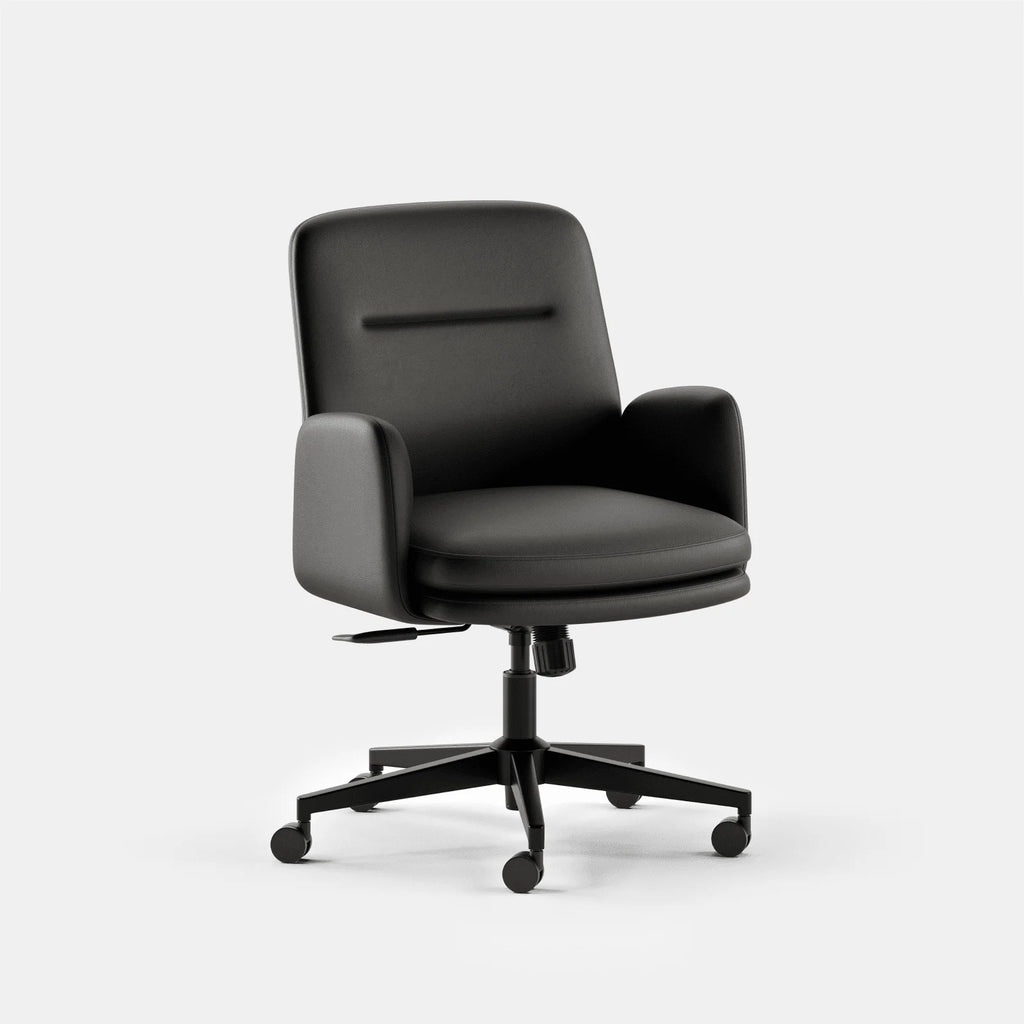Ergonomic Office Chair with Lumbar Support, Plush Hybrid Cushion, Adjustable Tilt and Mid or High Back