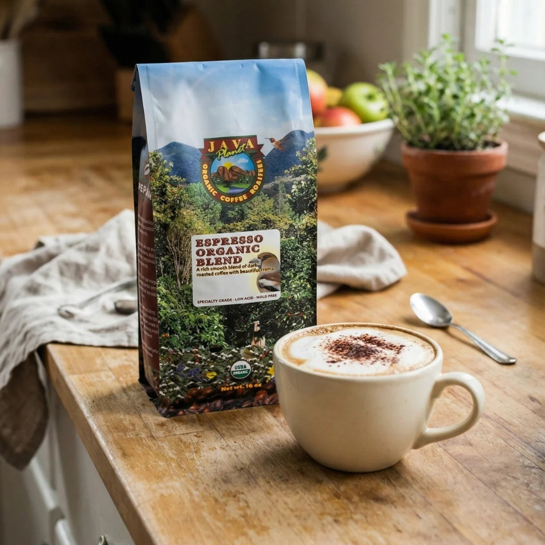 Espresso Coffee Blend in a Dark Roast