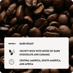 Espresso Coffee Blend with Bold Dark Chocolate Notes, Smooth Velvety Body and Caramel Finish for Milk Drinks or Sipping