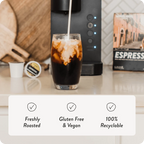 Espresso Coffee Blend with Bold Dark Chocolate Notes, Smooth Velvety Body and Caramel Finish for Milk Drinks or Sipping