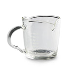 Espresso Shot Glass with Double Spouts and Graduated Markings for Tracking Extraction, 3 oz Borosilicate