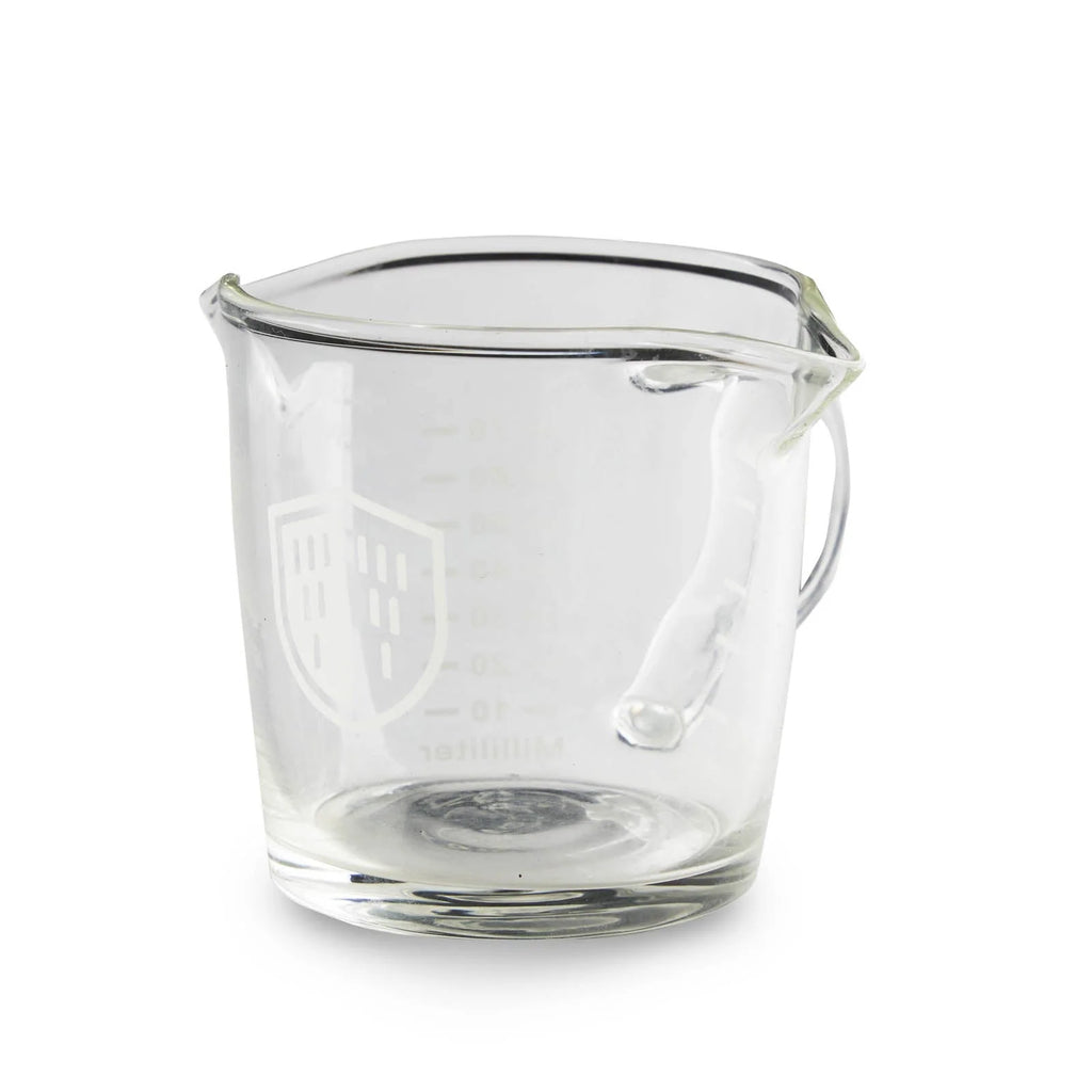Espresso Shot Glass with Double Spouts and Graduated Markings for Tracking Extraction, 3 oz Borosilicate