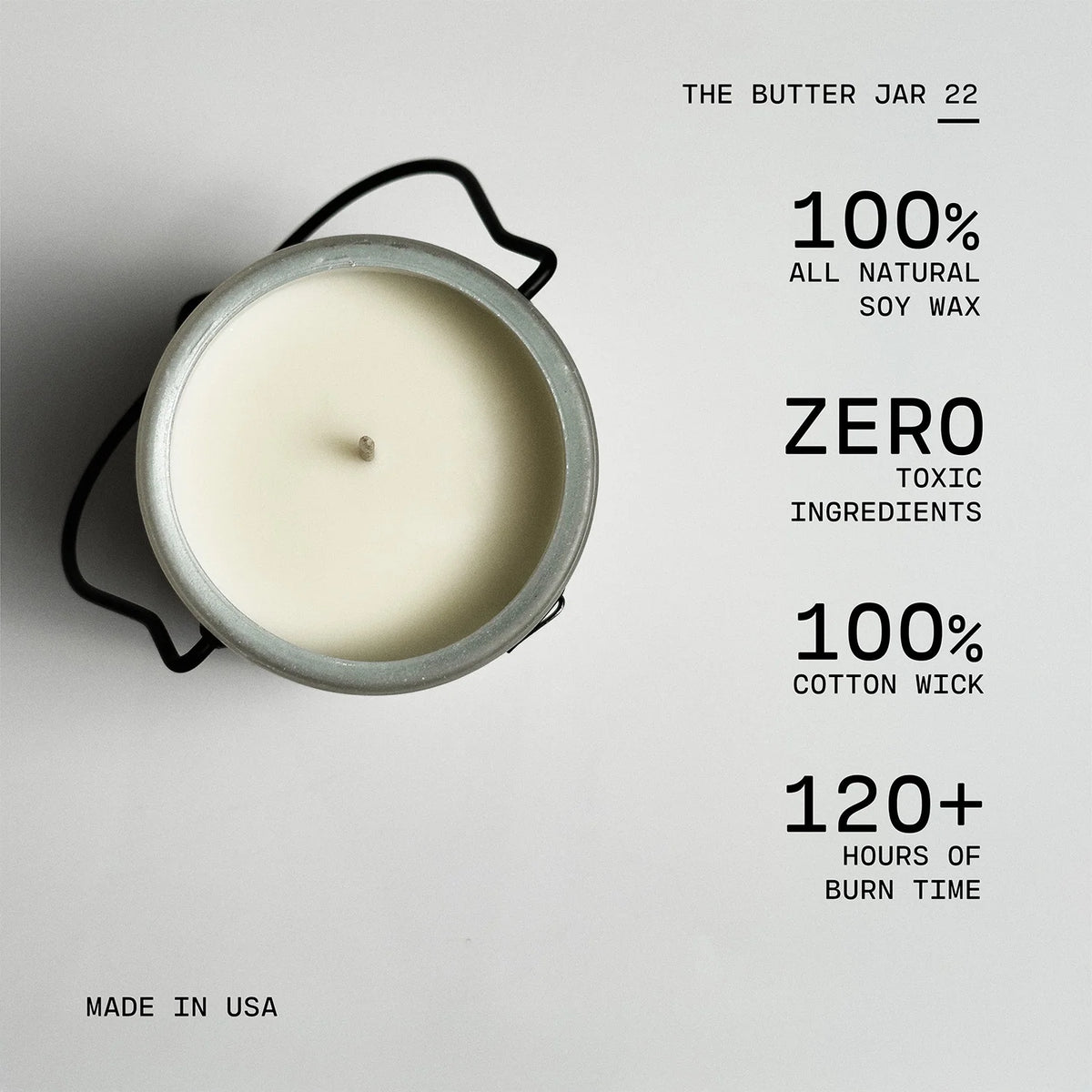 Eucalyptus Lavender Candle, 22 oz Natural Soy Wax Jar with 120+ Hour Burn and Cotton Wick · eucalyptus candle